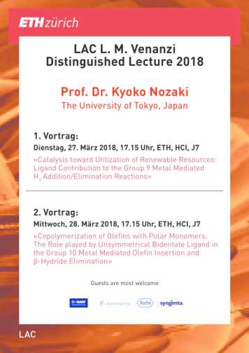 Enlarged view: Poster announcement Venanzi Lectures 